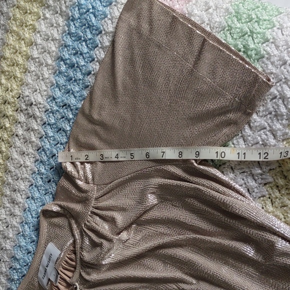 Sabina Musayev Small Metallic Tie Waist Short Sleeve Mini Dress - Picture 6 of 15